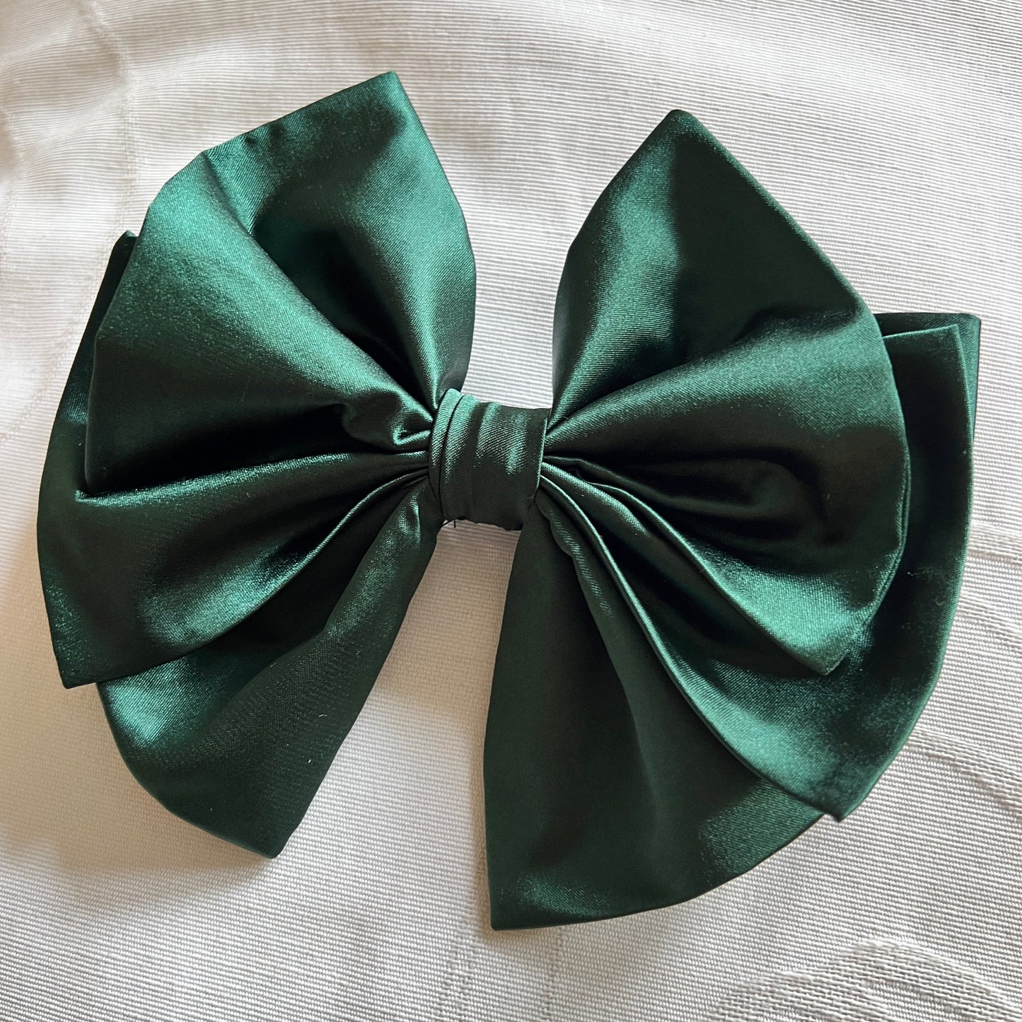 Limited Edition Emerald Satin Bow