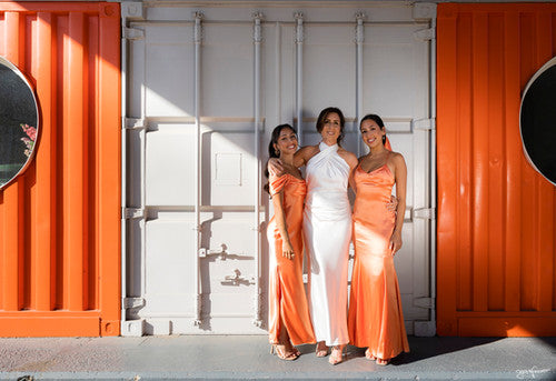 Custom made bridesmaid outlet dresses