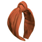 Orange Bamboo Silk Turban Knot Headband