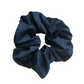 Large Blue Silk Scrunchie