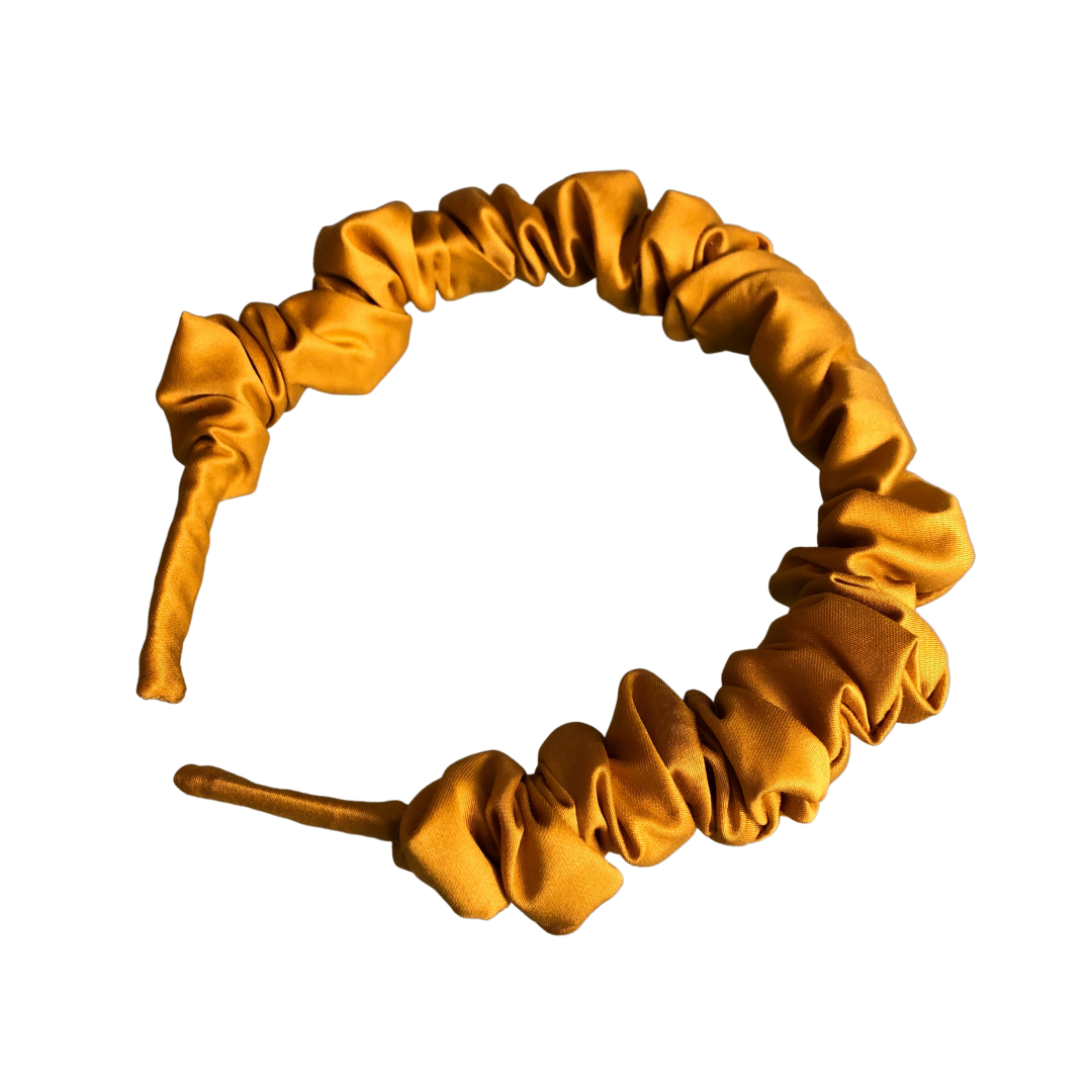 Yellow Scrunchie Bamboo Silk Headband