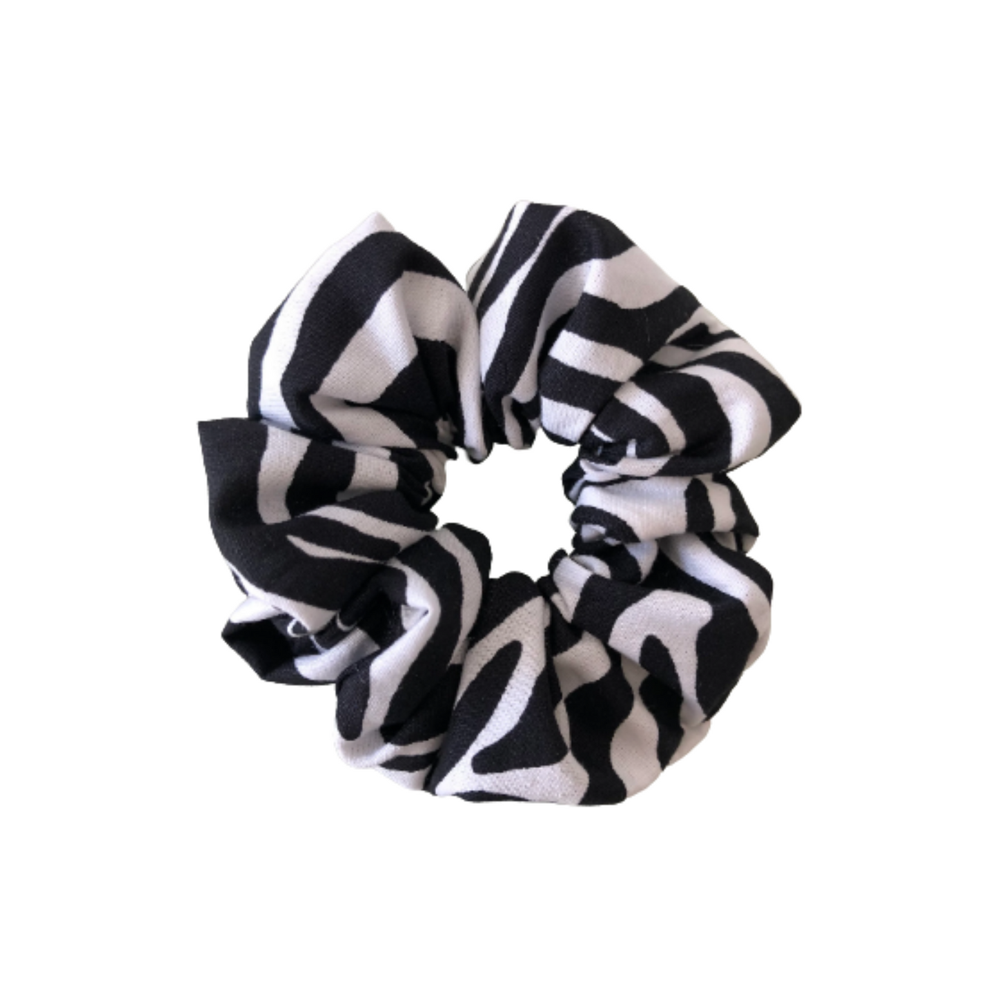 Zebra Cotton Scrunchie