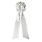 White Bamboo Silk Ribbon Scrunchie